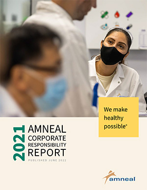 Amneal Inaugural Corporate Responsibility Report. We make healthy possible 2021